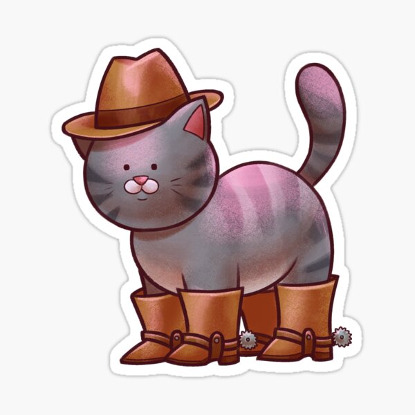 Item preview, Copia de Black Cat Cowboy designed and sold by minatangerina.