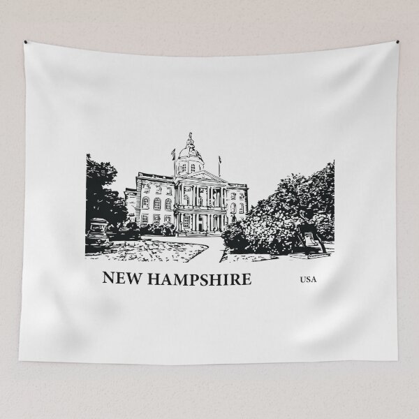 Item preview, New Hampshire State USA designed and sold by Lakeric Cityscapes.