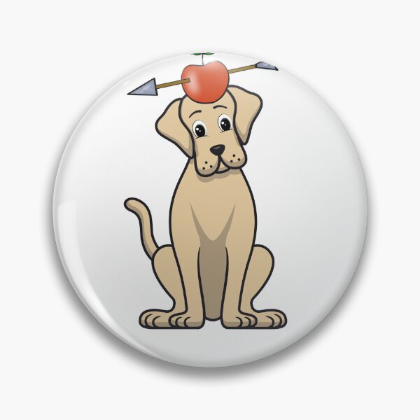 Item preview, Funny big brown dog  has an apple with an arrow through it designed and sold by Pet Station.