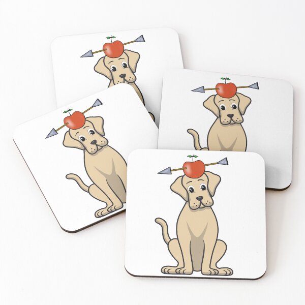 Item preview, Funny big brown dog  has an apple with an arrow through it designed and sold by Pet Station.