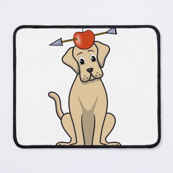 Item preview, Funny big brown dog  has an apple with an arrow through it designed and sold by Pet Station.