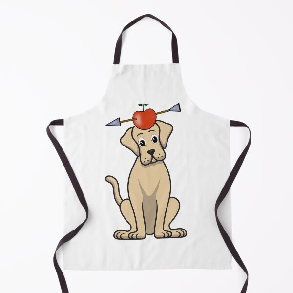 Item preview, Funny big brown dog has an apple with an arrow through it designed and sold by Pet Station.