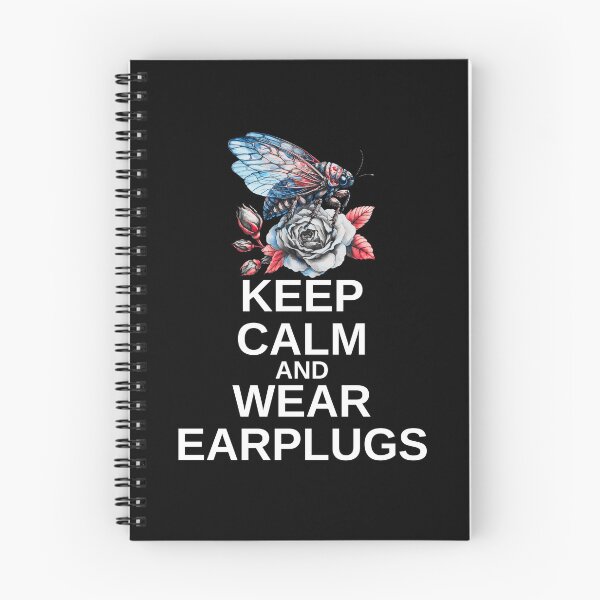Item preview, Keep Calm and Wear Earplugs Cicada Scream Best Gift for Cicada Brood Enthusiast designed and sold by Savchuk-Vova.