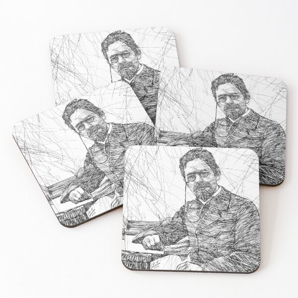 Item preview, ANTON CHEKHOV ink portrait .3 designed and sold by lautir.