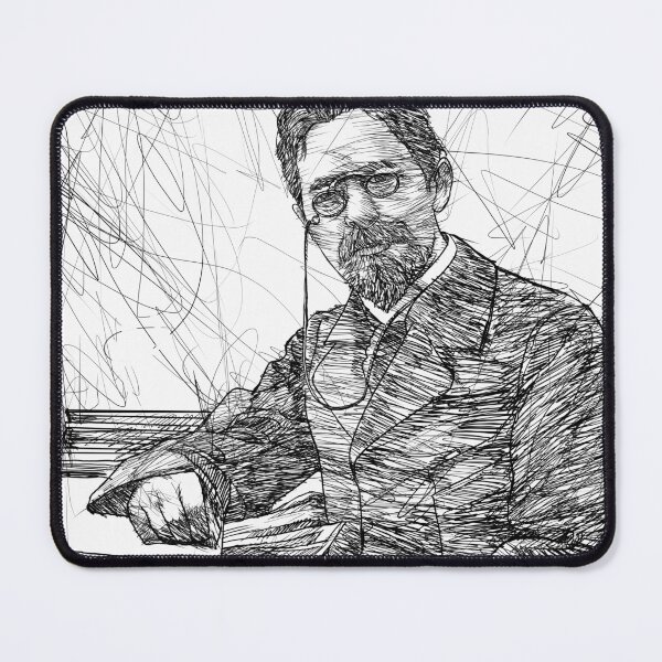 Item preview, ANTON CHEKHOV ink portrait .3 designed and sold by lautir.