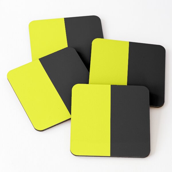 Item preview, Yellow Black Two Tone Color Split designed and sold by PatternTitan.