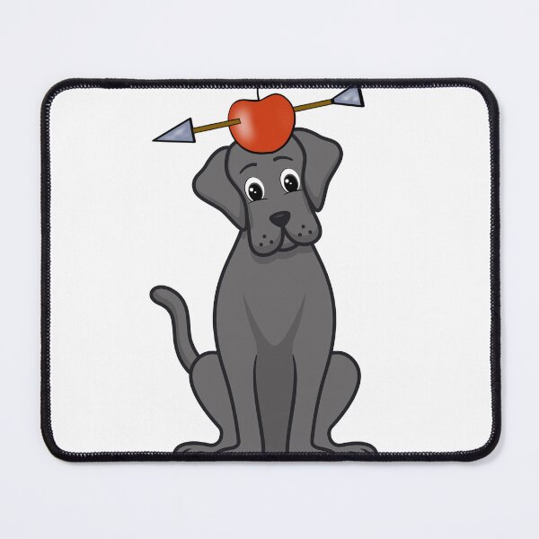 Item preview, Funny big black dog has an apple with an arrow through it designed and sold by Pet Station.