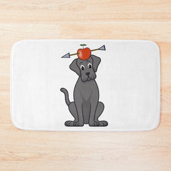 Item preview, Funny big black dog  has an apple with an arrow through it designed and sold by Pet Station.
