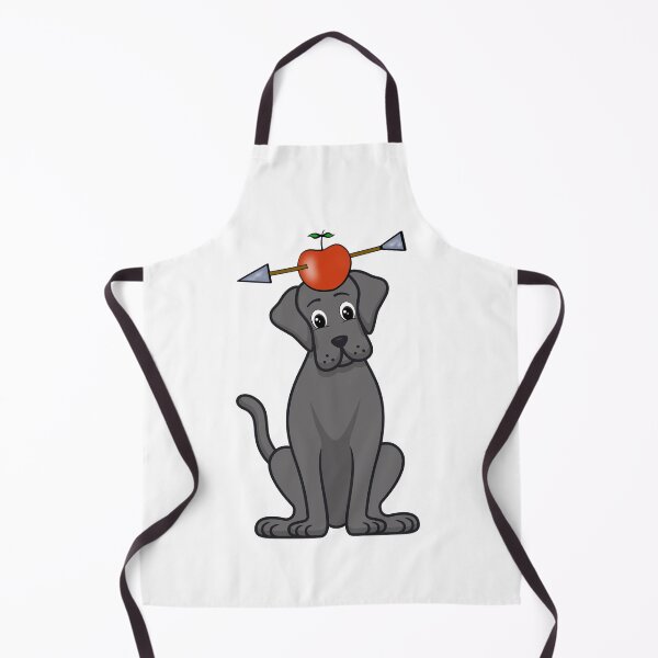 Item preview, Funny big black dog has an apple with an arrow through it designed and sold by Pet Station.