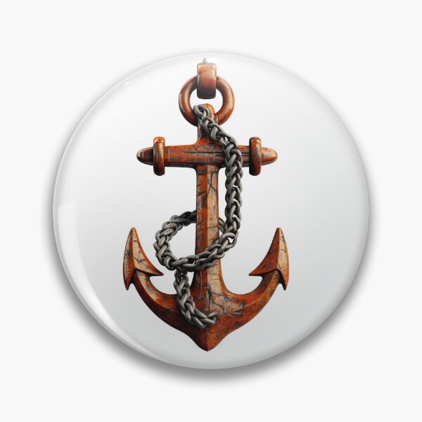 Item preview, Red anchor watercolor painting designed and sold by MiraCleAI.