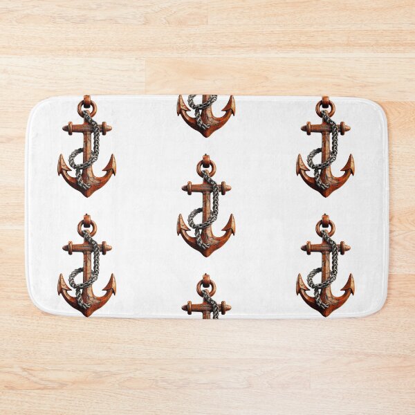 Item preview, Red anchor watercolor painting designed and sold by MiraCleAI.