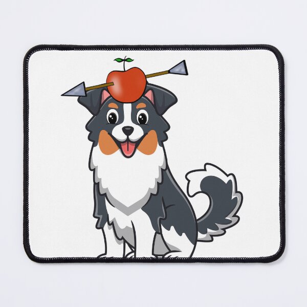 Item preview, Funny collie dog has an apple with an arrow through it designed and sold by Pet Station.