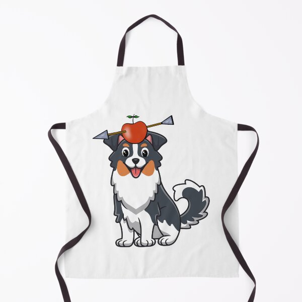 Item preview, Funny collie dog has an apple with an arrow through it designed and sold by Pet Station.