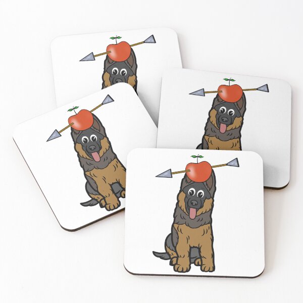 Item preview, Funny guard dog  has an apple with an arrow through it designed and sold by Pet Station.