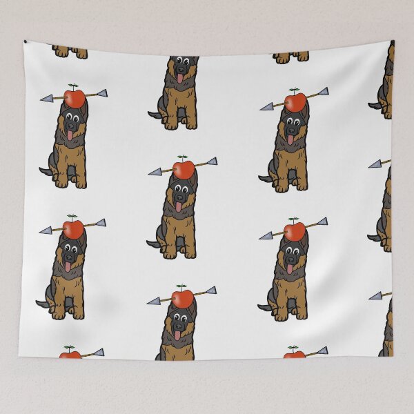 Item preview, Funny guard dog  has an apple with an arrow through it designed and sold by Pet Station.