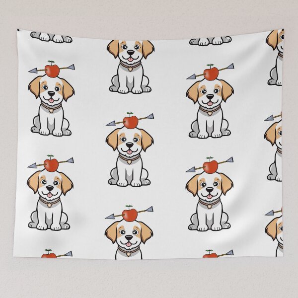 Item preview, Happy dog  has an apple with an arrow through it designed and sold by Pet Station.
