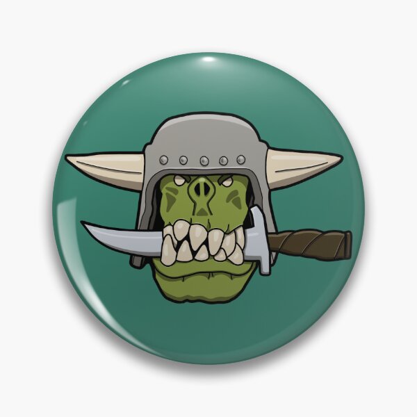 Item preview, Green Ork Cartoon with Knife designed and sold by MoasisArt.
