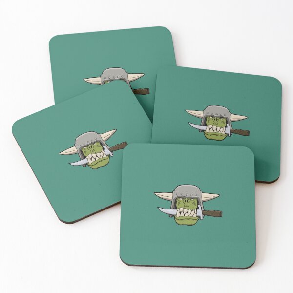 Item preview, Green Ork Cartoon with Knife designed and sold by MoasisArt.