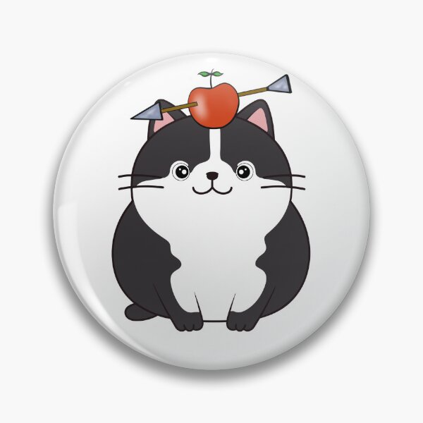 Item preview, Funny Fat cat has an apple with an arrow through it designed and sold by Pet Station.