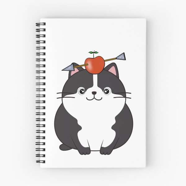 Item preview, Funny Fat cat has an apple with an arrow through it designed and sold by Pet Station.