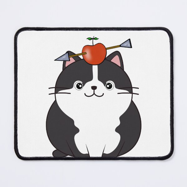 Item preview, Funny Fat cat has an apple with an arrow through it designed and sold by Pet Station.