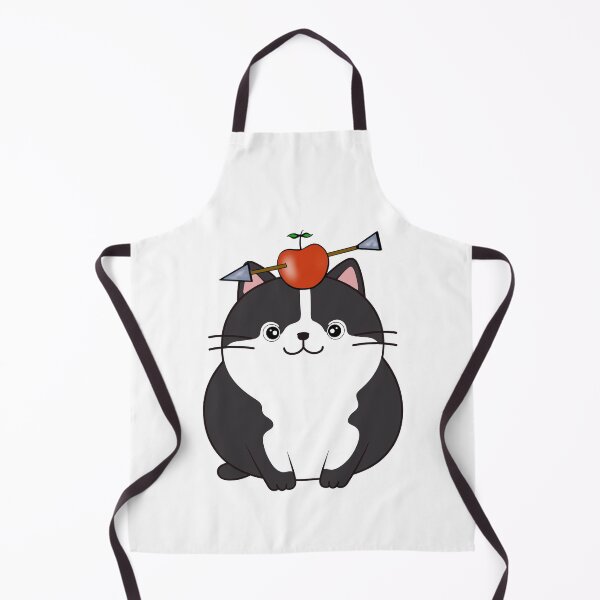 Item preview, Funny Fat cat has an apple with an arrow through it designed and sold by Pet Station.