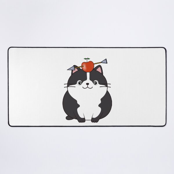 Item preview, Funny Fat cat has an apple with an arrow through it designed and sold by Pet Station.