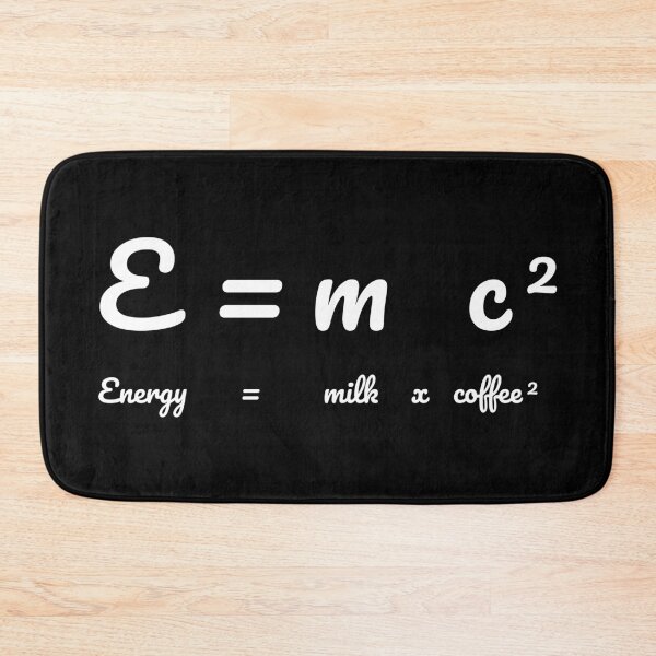 Item preview, Einstein's Energy Equation E=mc² = Milk x Coffee² designed and sold by ShirtBricks.