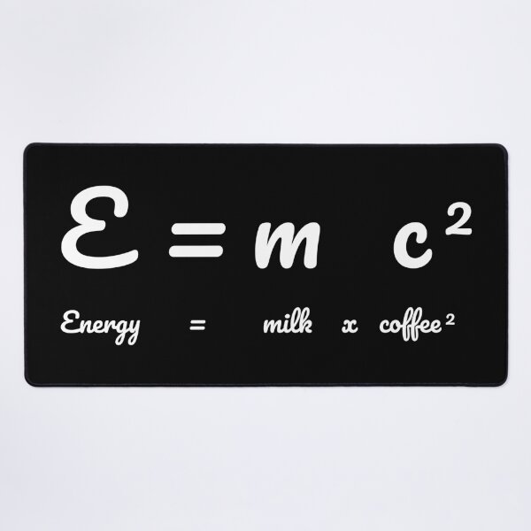 Item preview, Einstein's Energy Equation E=mc² = Milk x Coffee² designed and sold by ShirtBricks.