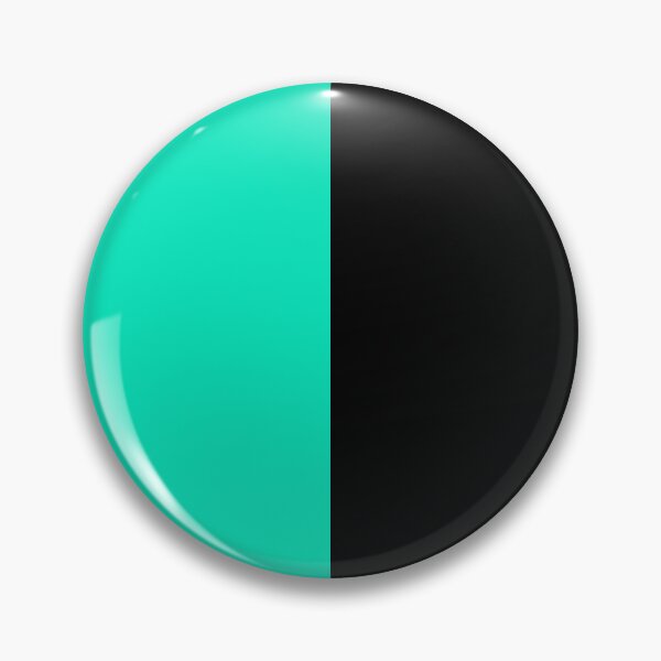 Item preview, Turquoise Black Two Tone Color Split designed and sold by PatternTitan.