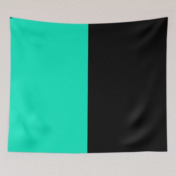Item preview, Turquoise Black Two Tone Color Split designed and sold by PatternTitan.