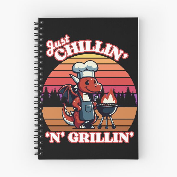 Item preview, Chilling And Grilling | Funny Cool Dragon At BBQ designed and sold by McThingummy.