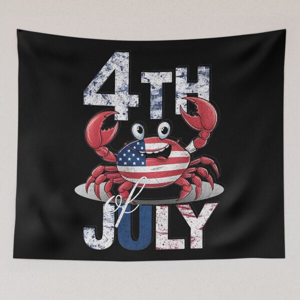 Item preview, 4TH OF JULY - CRAB CELEBRATING INDEPENDENCE DAY 2 designed and sold by justyna-s28.