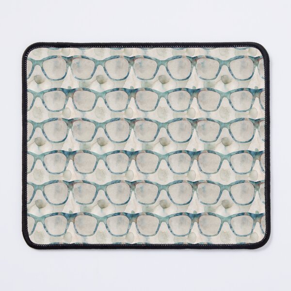 Item preview, Eyeglasses Pattern Teal Watercolor designed and sold by Lelijo.