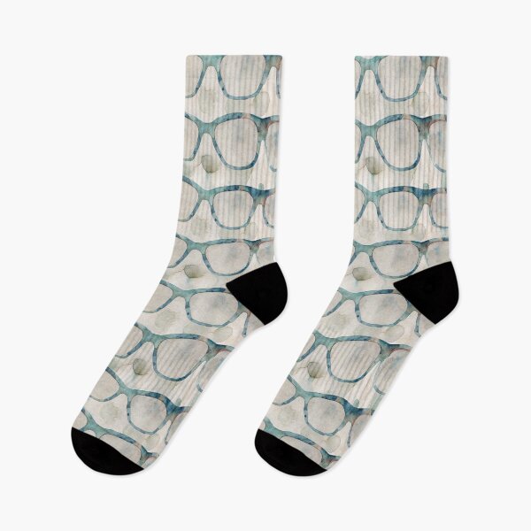 Item preview, Eyeglasses Pattern Teal Watercolor designed and sold by Lelijo.