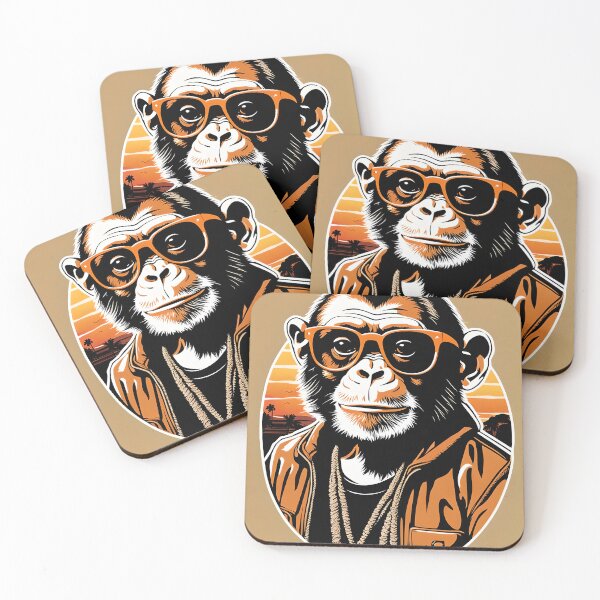 Item preview, Hipster Monkey  Chilling at Sunset designed and sold by simaso.