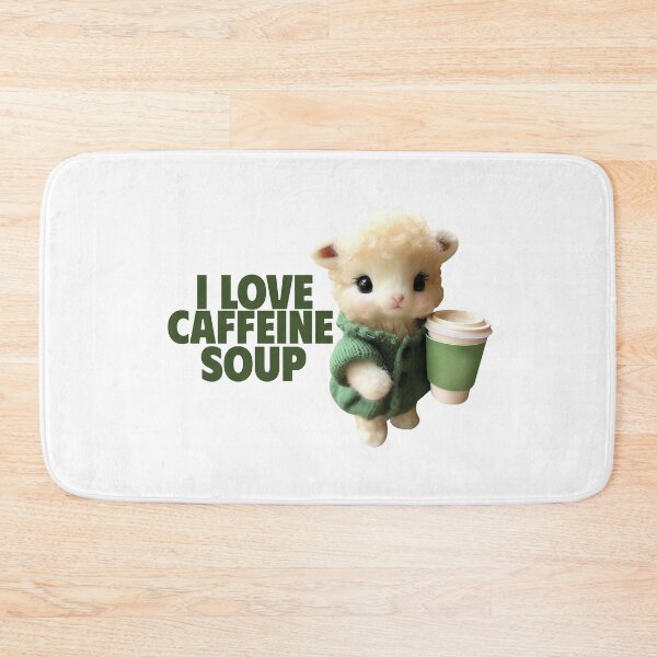 Item preview, I Love Caffeine Soup Cute. designed and sold by GrufTee.