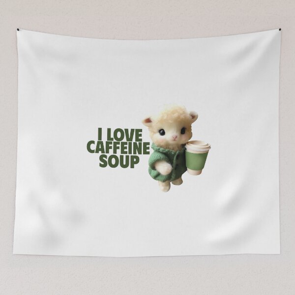 Item preview, I Love Caffeine Soup Cute. designed and sold by GrufTee.