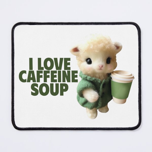 Item preview, I Love Caffeine Soup Cute. designed and sold by GrufTee.