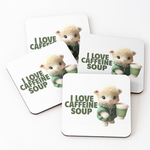 Item preview, I Love Caffeine Soup Cute. designed and sold by GrufTee.