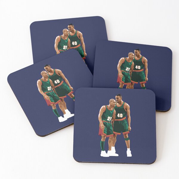 Item preview, Gary Payton Shawn Kemp duo Medium Print Qiangy designed and sold by qiangdade.
