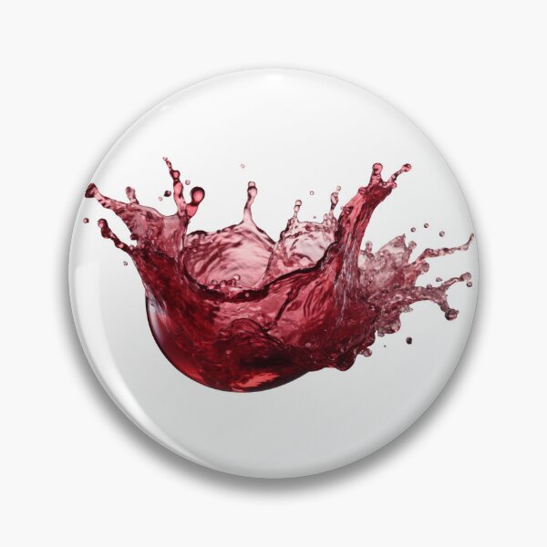 Item preview, Red wine splashing out of it on the transparent background designed and sold by MiraCleAI.