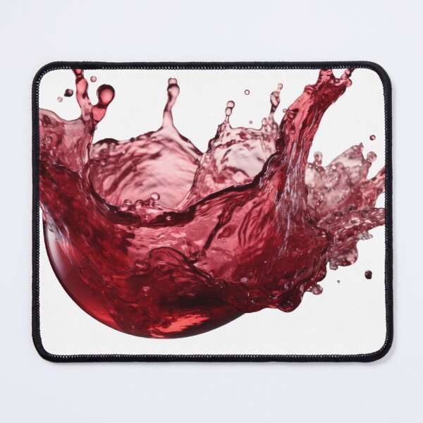 Item preview, Red wine splashing out of it on the transparent background designed and sold by MiraCleAI.