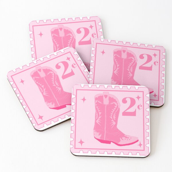 Item preview, Pink Cowboy Boot Stamp designed and sold by Peachy-Keen-Co.