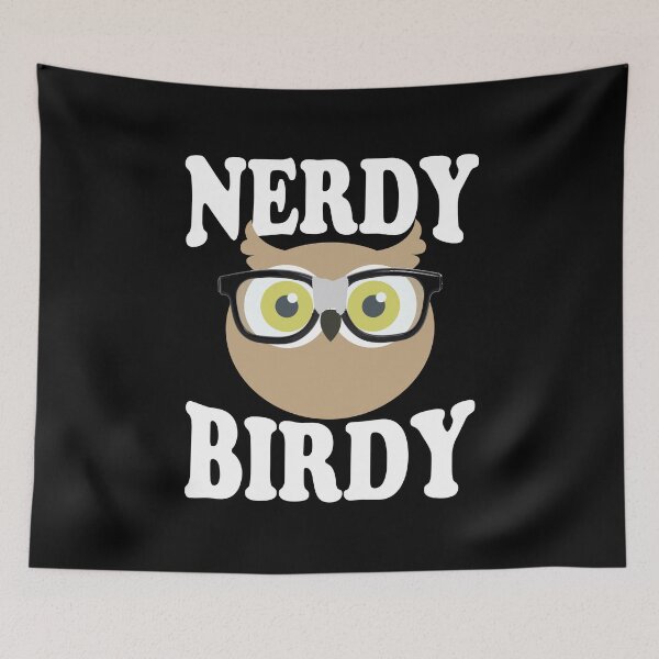 Item preview, Nerdy Birdy Birdie Owl designed and sold by thingsandthings.