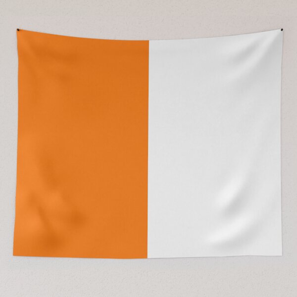 Item preview, Orange White Two Tone Color Split designed and sold by PatternTitan.