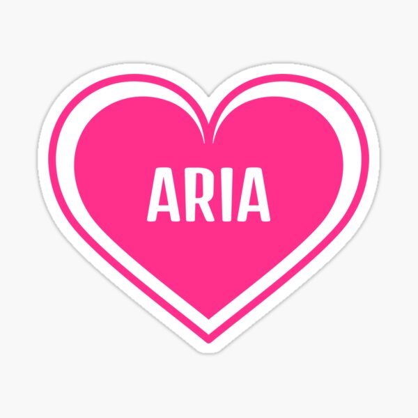 Item preview, Aria Girl Name Pink designed and sold by Monika Howarth.
