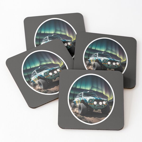 Item preview, Rally Dirt Racing Car With Aurora Borealis designed and sold by TheArtOfPat.