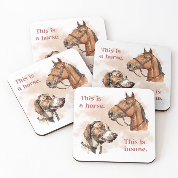 Item preview, Horse / Dog: This Is A Horse & This Is Insane | Go vegan. designed and sold by theethicwhisper.