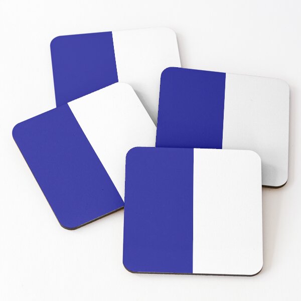 Item preview, Blue White Two Tone Color Split designed and sold by PatternTitan.